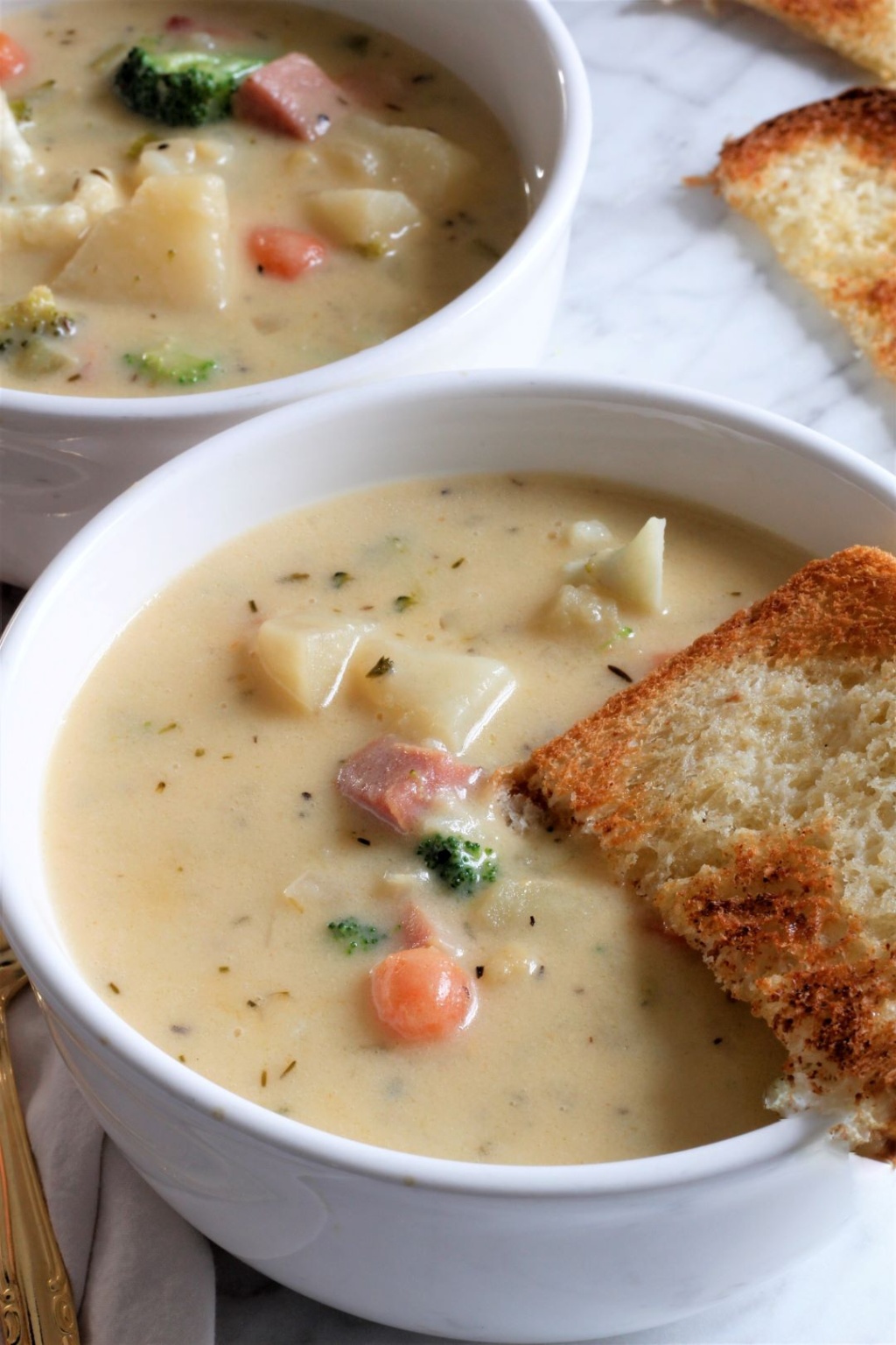 Mom S Creamy Potato Ham Soup Pallet And Pantry