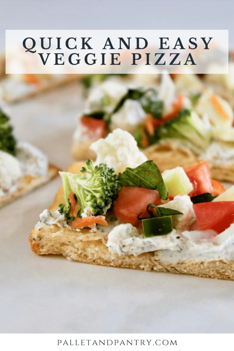 Quick and Easy Veggie Pizza - Pallet and Pantry