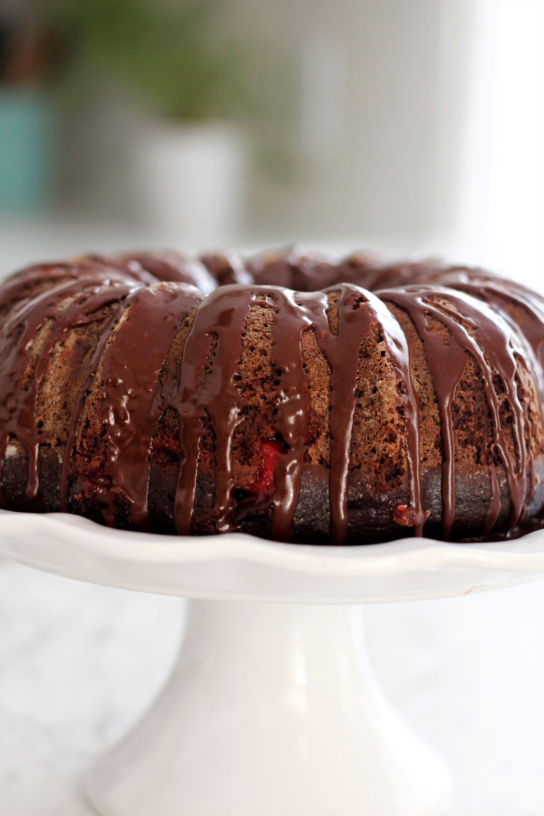 Chocolate-Cherry Bundt Cake! - Pallet and Pantry