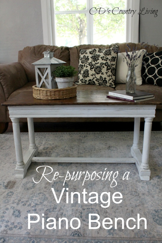 Re-purposing a Vintage Piano Bench - Pallet and Pantry