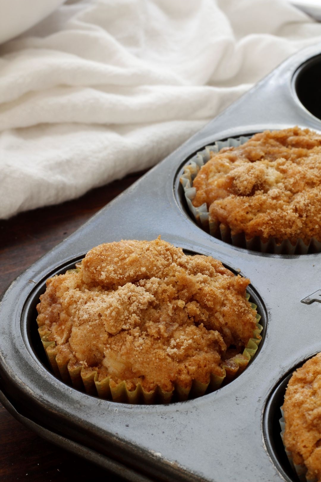 Apple Streusel Muffins With Vanilla Glaze - Pallet And Pantry