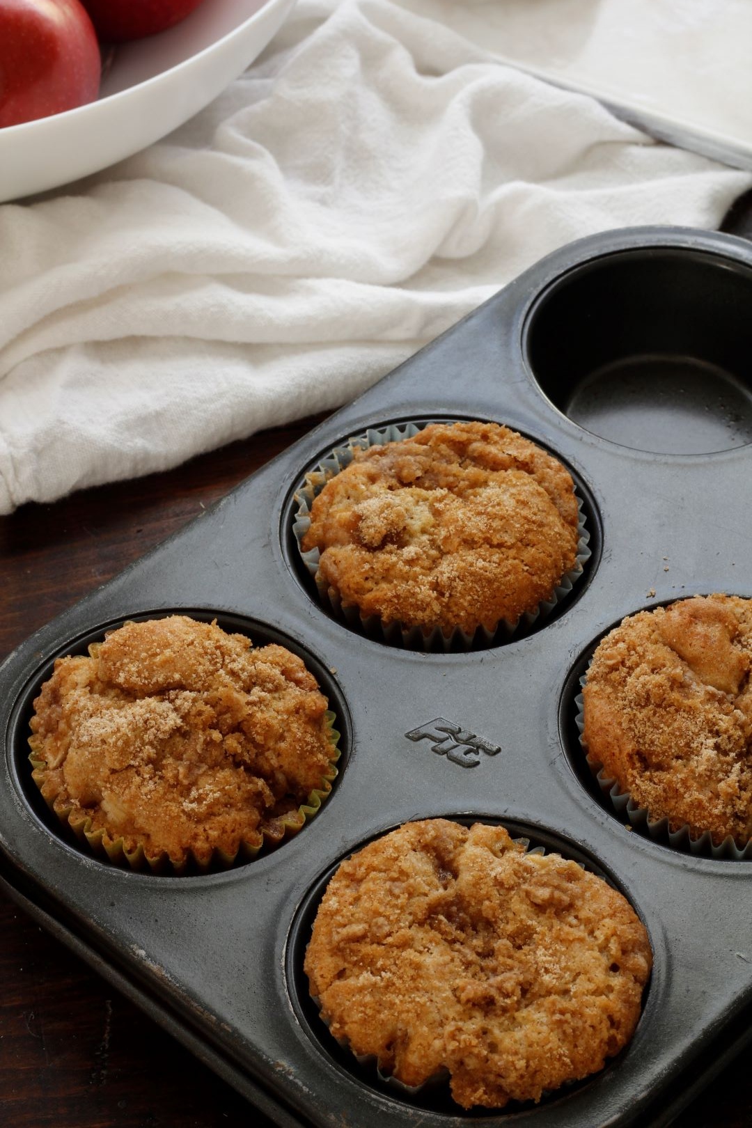 Apple Streusel Muffins With Vanilla Glaze Pallet And Pantry