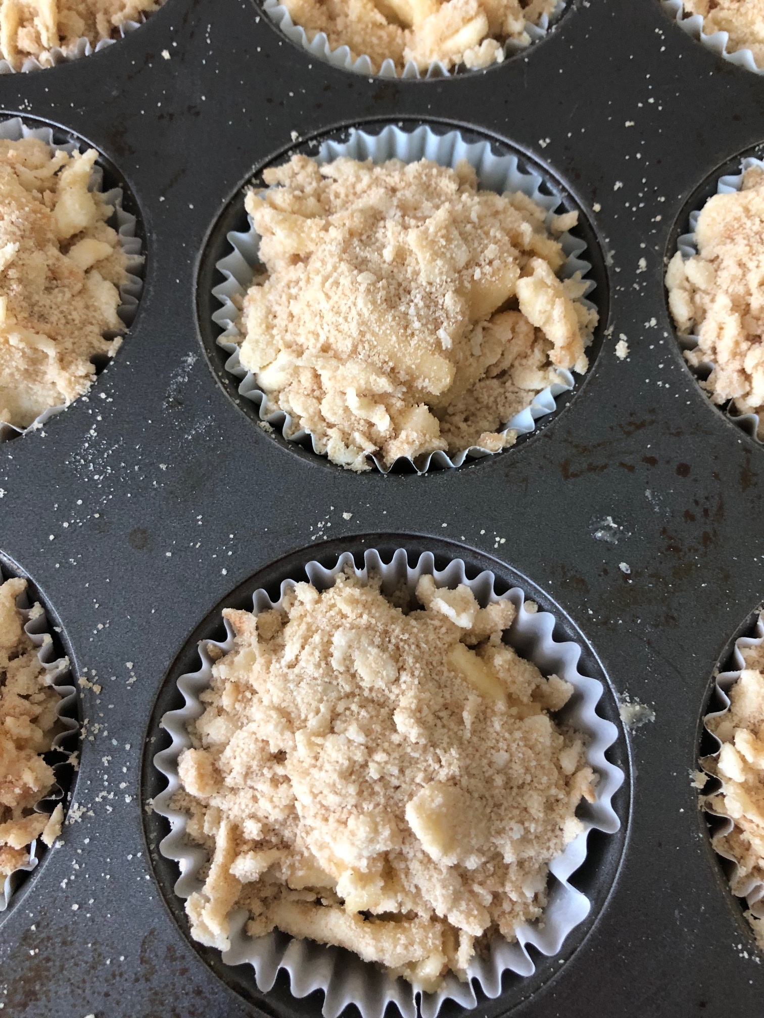 Apple Streusel Muffins With Vanilla Glaze - Pallet And Pantry