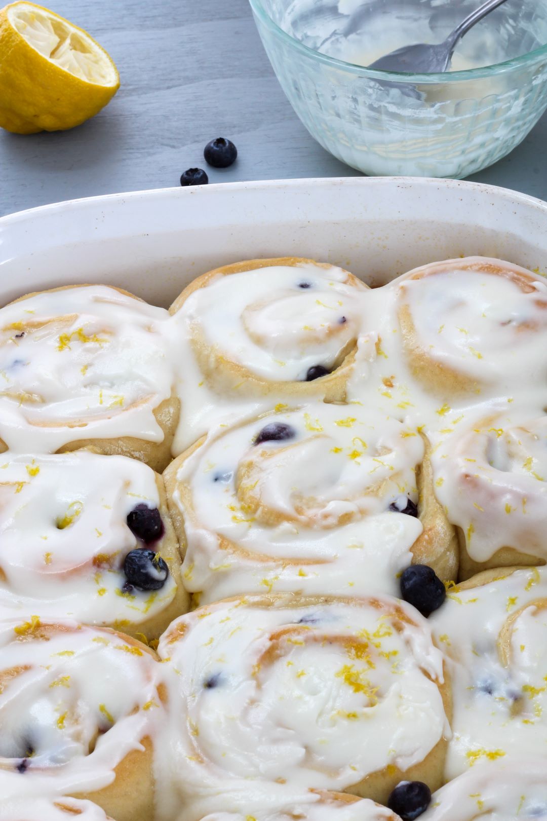 Blueberry-Lemon Sweet Rolls - Pallet and Pantry